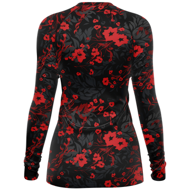 Chokefish™ Long Sleeve Rashguard Floral Woman's Shirt-001